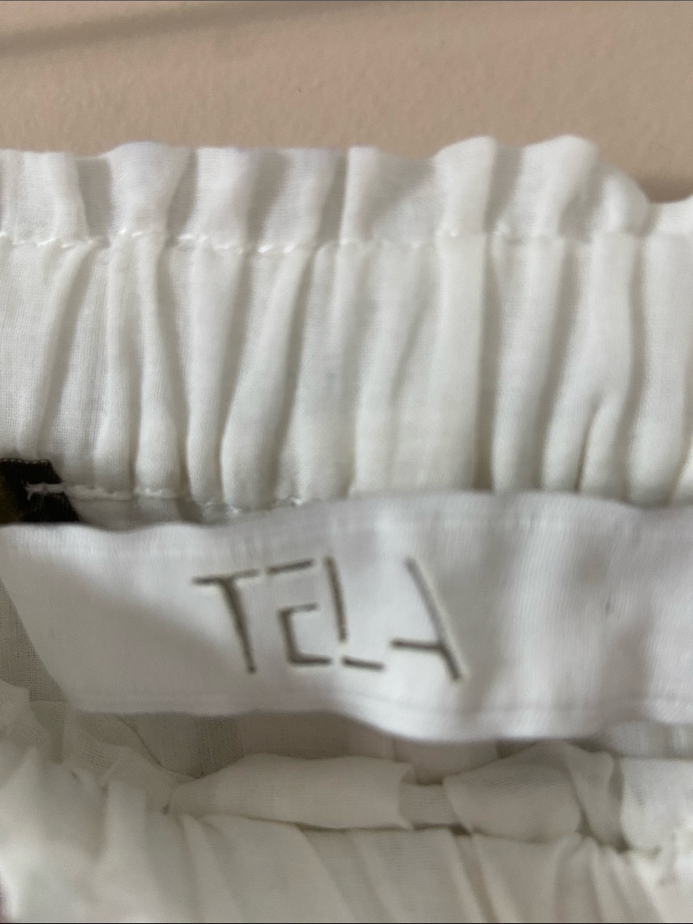 TELA York Pleated Midi Cottom Silver White Skirt - Picture 9 of 13